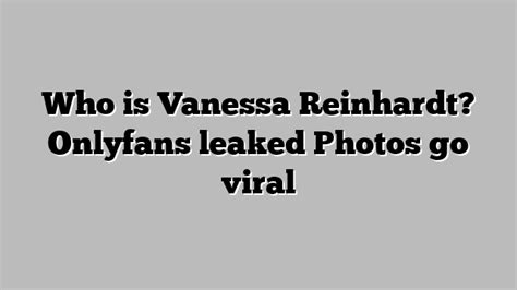 vanessa reinhardt onlyfans